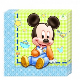 20 Servilletas Baby Mickey 33 cm