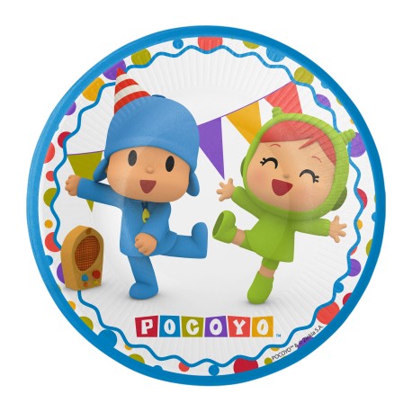 8 Platos Pocoyo 18 cm