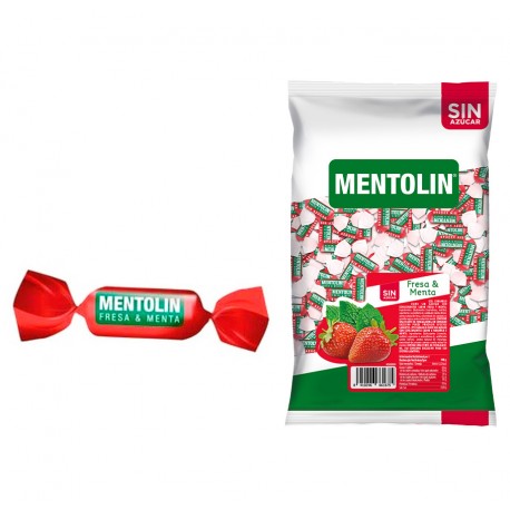 Mentolin Fresa y Menta Sin Azúcar Balsámico 1 Kg