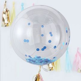 3 balões gigantes com confete 90 cm