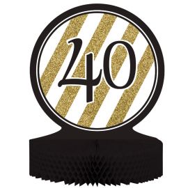 Centro de Mesa 40 Negro y Ouro