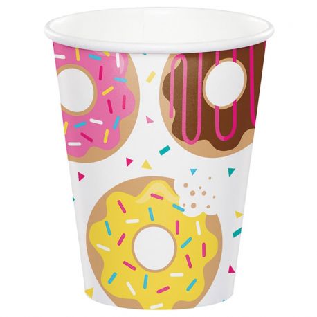 8 Vasos Donut Time 266 ml