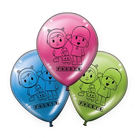 8 Globos Pocoyo y Nina