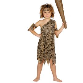Traje de Troglodita para Crianças Leopard