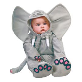Disfraz Elefante de Bebé Gris
