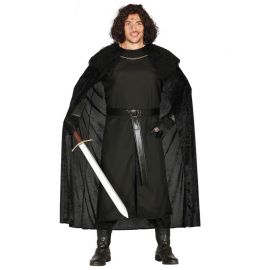Disfraz de Vigilante Medieval para Hombre Túnica Negra