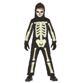 Disfraz Esqueleto Mono Luminoso Infantil