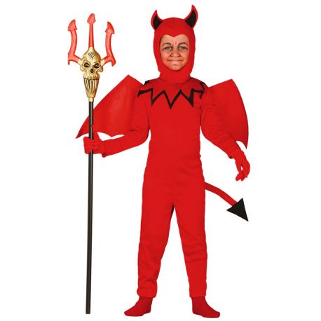 Disfraz Niño Diablillo Mono Rojo Infantil