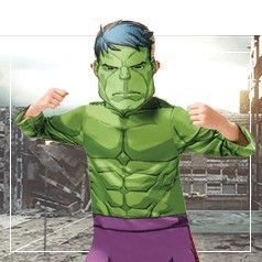 Trajes infantis de Hulk