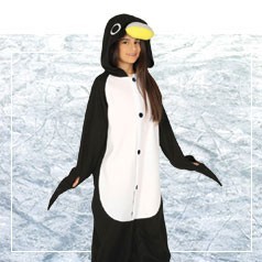 Trajes pinguinos infantis