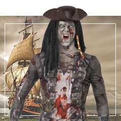 Trajes de piratas do Halloween