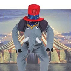 Trajes de animais de circo