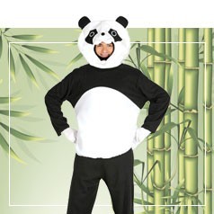Trajes masculinos do homem panda
