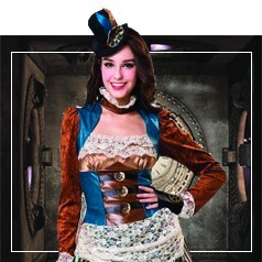 Os trajes de Steampunk para mulheres