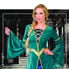 Trajes medievais da princesa