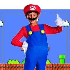 Trajes infantis de Mario Bros