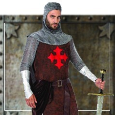 Trajes de cavaleiros medievais