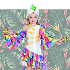 Trajes tropicais infantis