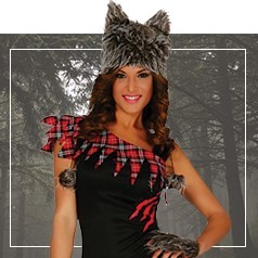 Trajes masculinos de lobo para mulheres