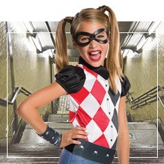 Trajes de Harley Quinn para menina