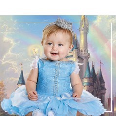 Trajes de princesa do bebê