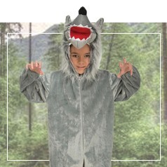 Trajes de lobo infantil