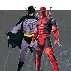 Trajes de super -heróis masculinos