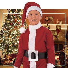 Trajes de Noel Papa para criança