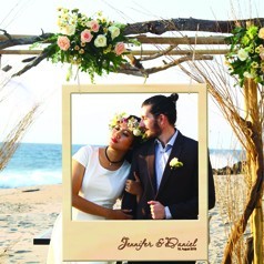 Lanches de fotocall de casamento