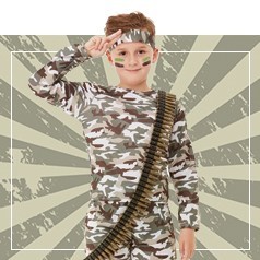 Trajes militares infantis