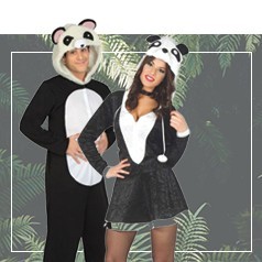 Trajes adultos de urso panda