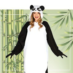 Trajes de urso panda femininos