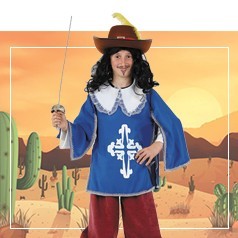 Trajes de mosqueteiros infantis