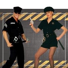 Trajes da polícia adulta