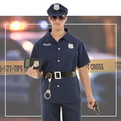 Trajes da polícia dos homens