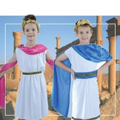 Disfraces de Romana y Romano Infantiles