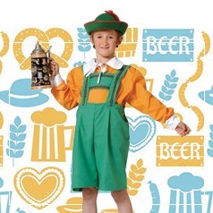 Trajes do garoto da Oktoberfest