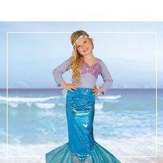 Trajes de menina de Sirena