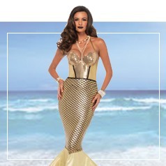 Trajes de sirene feminina